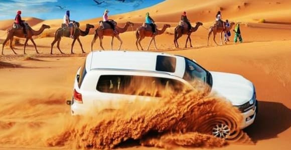 Dubai: VIP Desert Safari QuadBiking, Camel Ride, BBQ & Shows