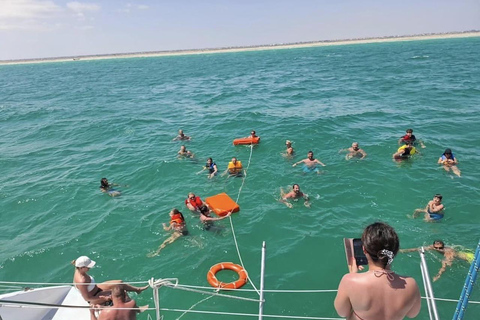 Djerba: Exclusive Catamaran Experience & Crystal-Clear Swimming Stop Djerba: Exclusive Catamaran Experience & Crystal Clear Swim Break