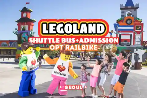 Seúl: entrada a LEGOLAND con transporte (bici-riel opcional)