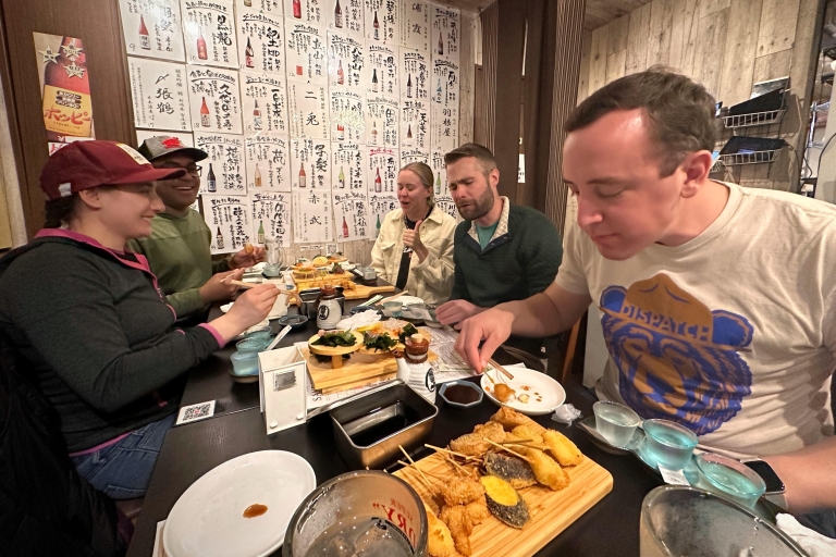 Osaka: Ekstrawagancja kulturalna All-Inclusive Night FoodieOsaka: Nocna wycieczka all-inclusive z wołowiną Kobe