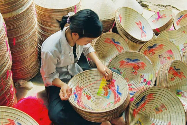 Vanuit Ha Noi: Conische hoed en wierook producerende dorpen tourHele dag: Wierook, Hoeden Maken &amp; Lak Kunst Tour in kleine groep