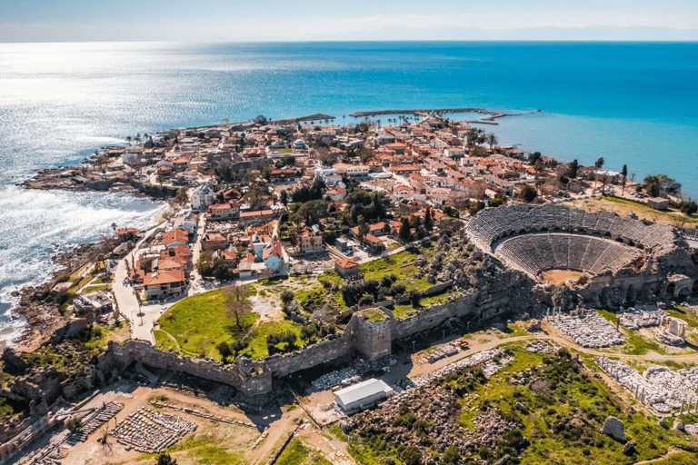 From Alanya: Side, Aspendos, and Manavgat Waterfall Tour