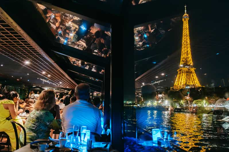 seine river sightseeing cruise with 3 course dinner