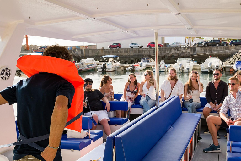 Calheta: Private Catamaran Tour - With Open Bar & Snacks Sunset Tour with Snorkeling & Paddleboarding/ Max 18 people