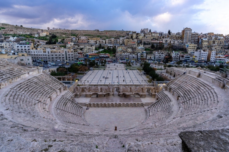 From Amman: Full day Amman city and Jerash tour Transportation with entry tickets