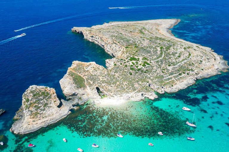 马耳他：科米诺岛、蓝色泻湖、水晶泻湖私人游船之旅马耳他：科米诺岛、蓝湖、水晶泻湖私人游船之旅