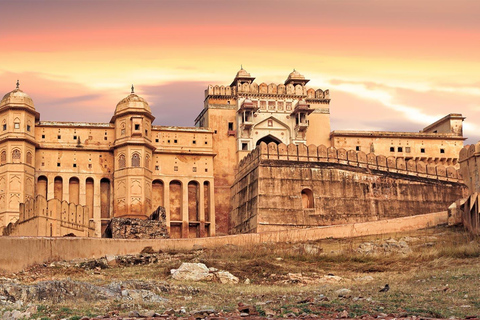 Depuis Jaipur : Visite d'une jounée de Jaipur avec guide et taxi.