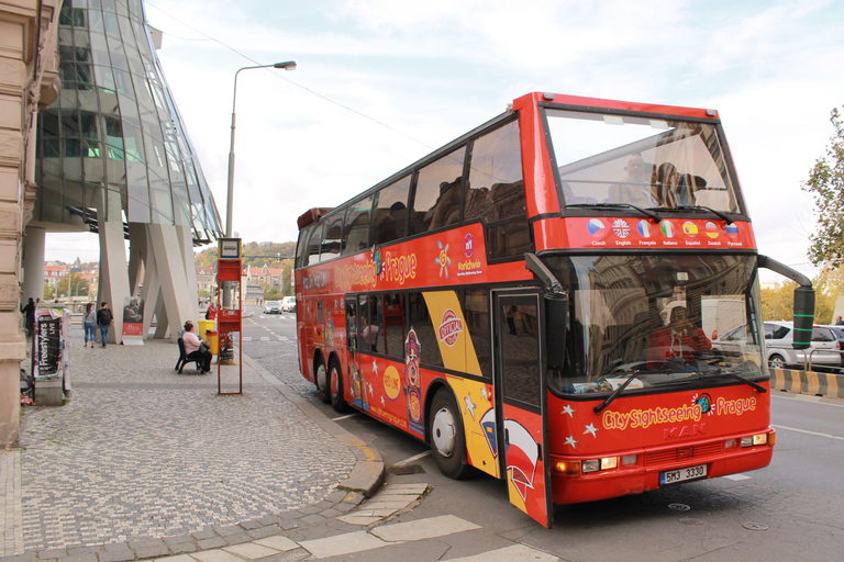 Prague: City Sightseeing HOHO Bus Tour &amp; Optional Boat Tour24-Hour Bus Ticket