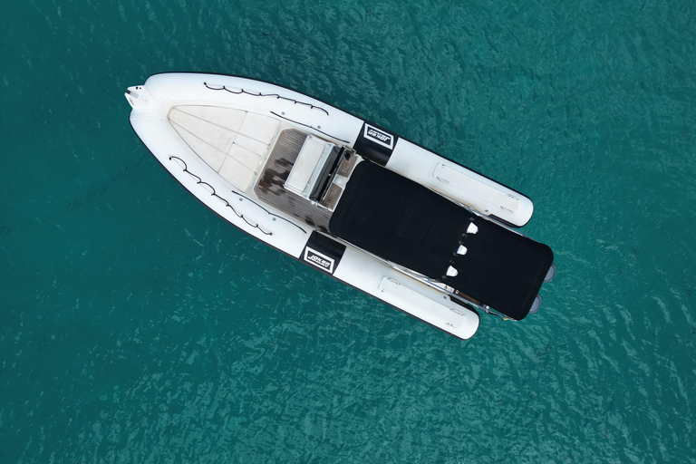 San Antonio: Experiência em barco privado, com paddle surf e snorkelSan Antonio: Experiência de barco privado com paddle surf e mergulho com snorkel