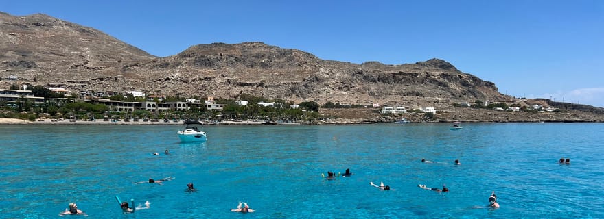 Lindos, Pefkos : Croisière en bateau avec baignade et plongée en apnée, tout compris
