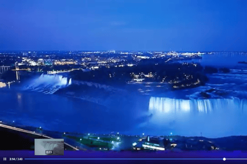 Wodospady Niagara w USA; wycieczka Nightlight ExperienceWodospad Niagara w USA; wycieczka z nocnym oświetleniem