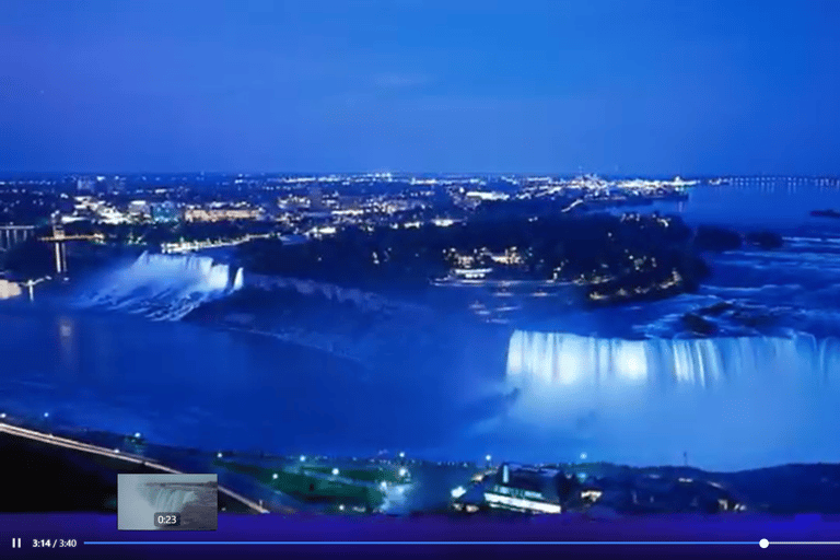 Wodospady Niagara w USA; wycieczka Nightlight ExperienceWodospad Niagara w USA; wycieczka z nocnym oświetleniem
