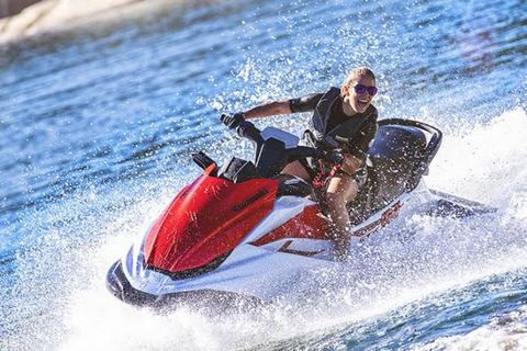 O paraíso de Mnemba; mergulho com jet ski na praia de Kendwa