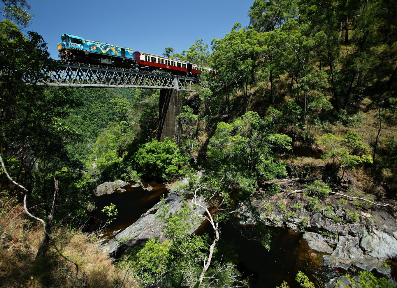 Fra Cairns: Selvguidet Kuranda-tur med tog og Skyrail