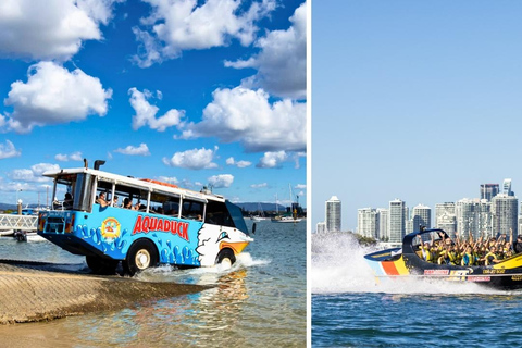 Gold Coast: Aquaduck Land & Water Tour and Jet Boating Combo