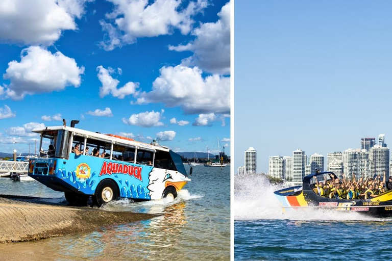 Gold Coast: Aquaduck Land & Water Tour and Jet Boating Combo