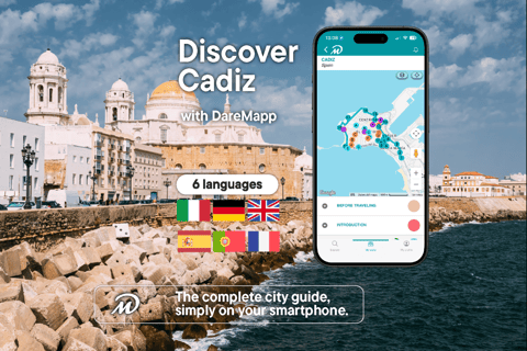 Cadiz: Private Guided Tour with Your Mobile Phone Cadiz: The Code of La Pepa and the Secrets of 1812 with Kit and Live Guide