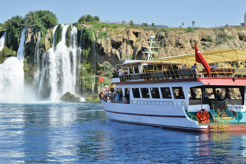 Antalya: Relax Waterfalls Boat Trip w/Sunset and Dinner Sunset Boat Trip /Hotel Transfer & Dinner
