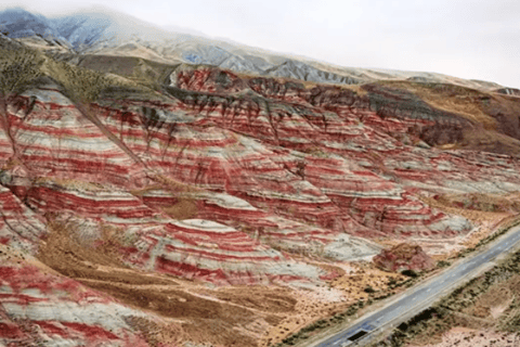 From Baku: Candy Cane Mountains Day Trip with Hike