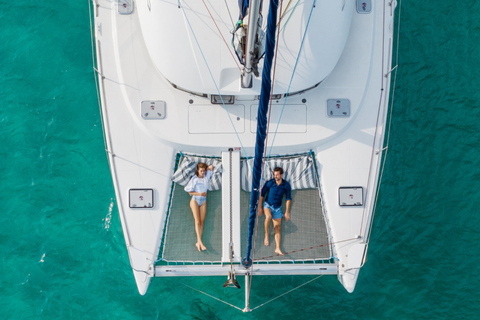 Corfu: Private Sunset Cruise with a Lagoon Catamaran