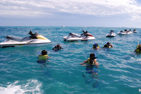 Cancun: Jetski and Snorkel Adventure Shared Jetski per person