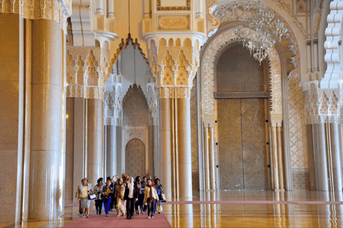 Casablanca: Layover Sightseeing Tour with Airport Transfer Layover including the Moroccan Hammam and traditional Dinner