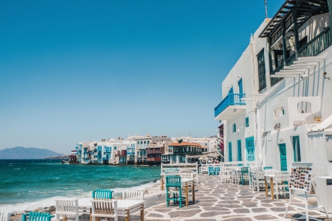 Transfert privé : De votre hôtel au port de Mykonos (minibus)