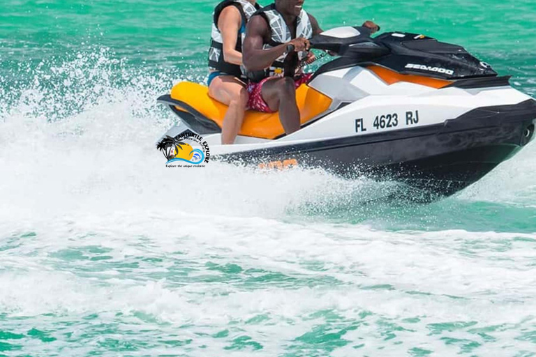 Nungwi/Kendwa: Jet Ski Adventure with Drone Footages Jet ski ride Without Drone Footage (Pickup Included)
