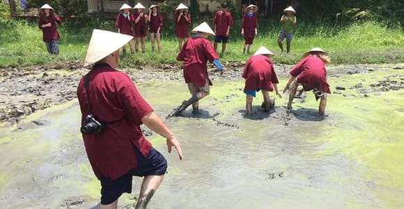 Hoi An Wet Rice Farming Tour-Basket Boat Tour Fishing-Lunch