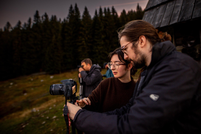 Vandring &amp; FotoVandring och fotografering vid solnedgången