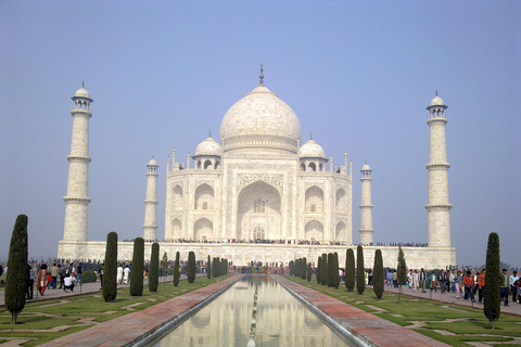 From Delhi: Agra Day Trip with Taj Mahal and Agra FortAC Car and Tour Guide Service Only