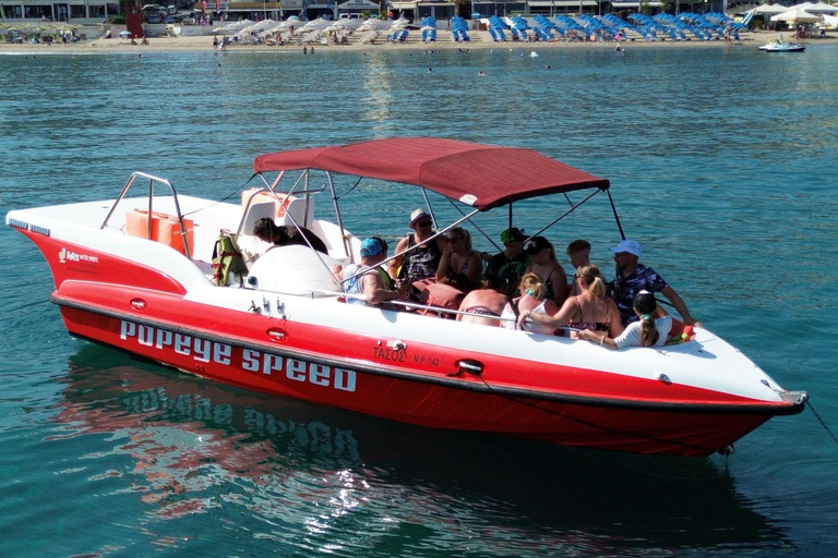 Rethymno: Speedboat Tour with Swim and Snorkel