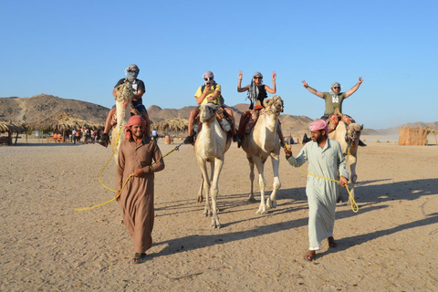 Hurghada: Camel Ride & horse ride and Off-Road Jeep Tour pickup from hotels inside hurghada