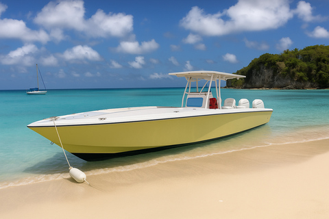 Marie-Galante : Excursion en bateau tout compris, visite, repas et baignade