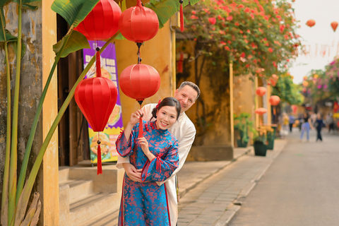 Hoi An: Traditional Costume Rental, Makeup & Photoshoot Professional Hair & Makeup Styling