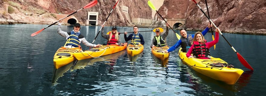 Excursion en kayak et randonnée au barrage Hoover - navette depuis Las Vegas