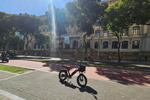 Guidad tur på elcykel i Rios historiska centrum upp till Ipanema