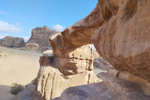 WADI RUM: HALF DAY JEEP TOUR in the morning or sunset HALF DAY JEEP TOUR without lunch