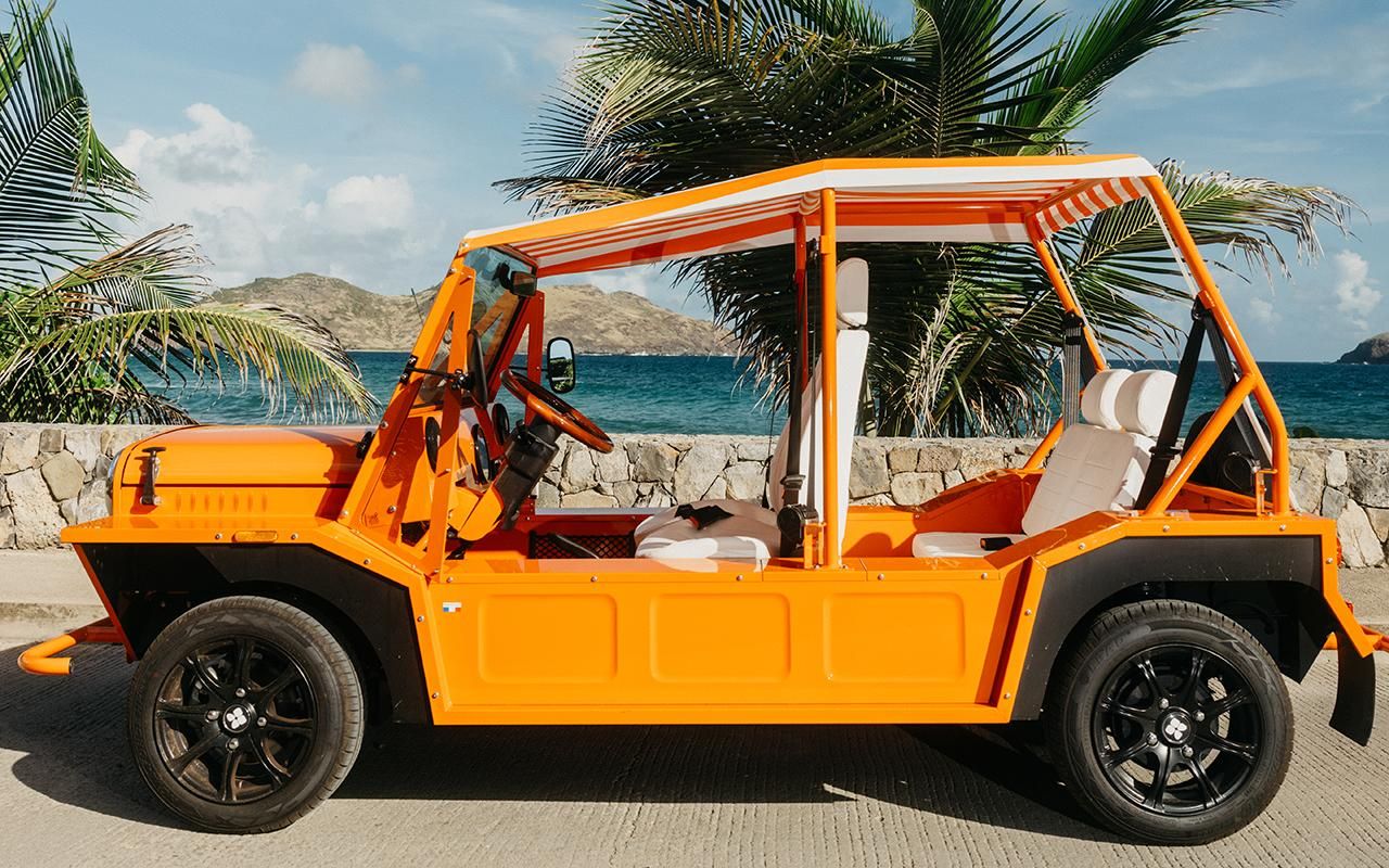 Peguera: Vermietung eines elektrischen Mini Moke für 24 Stunden