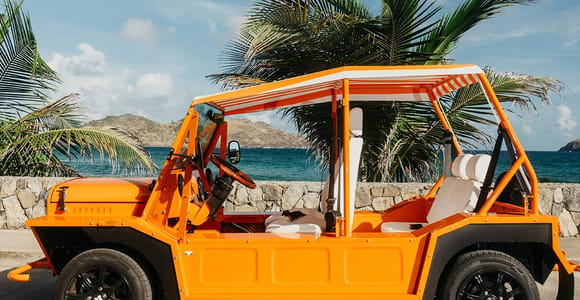 Peguera: Vermietung eines elektrischen Mini Moke für 24 Stunden