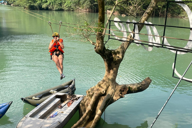 Phong Nha: Cave Exploration and Zipline Dark Cave Tour