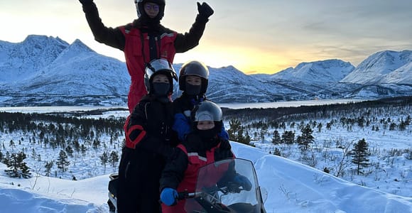 Tromsø: Lyngen Alps Snowmobile Tour with Soup & Drinks