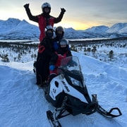 Tromsø: Lyngen Alps Snowmobile Tour with Soup & Drinks