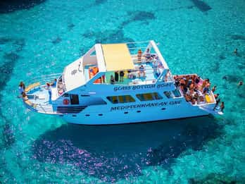 Latchi: Blaue Lagune Mittelmeer Ein-Boot-Kreuzfahrt