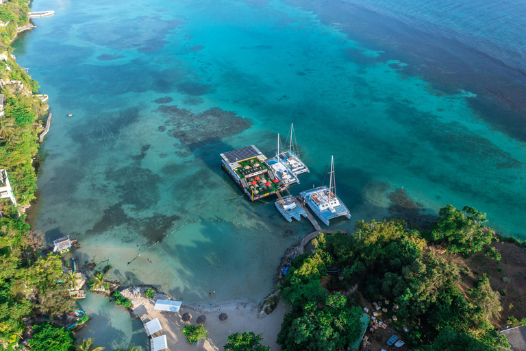 Floating Bar Party Boat with Snorkeling transfers included