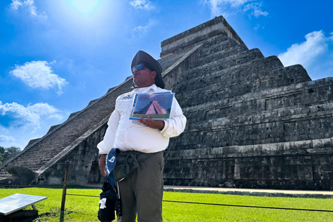 Chichen Itza : Visite guidée avec Valladolid &amp; Cenote ChichikanCircuit avec prise en charge à l'hôtel depuis Cancun ou Riviera Maya