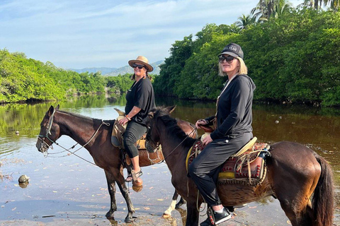 Zihuatanejo: Ridning på hästryggen med Playa Larga-stranden