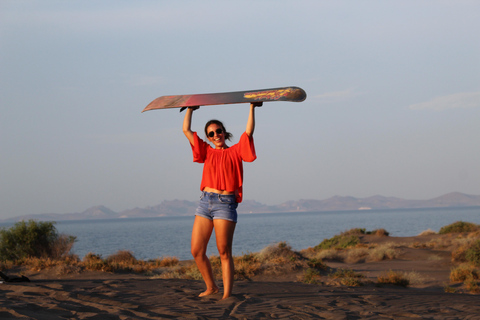 La Paz: ATV quad + sandboarding on the Mogote dunes La Paz: ATV + sandboarding on the Mogote dunes