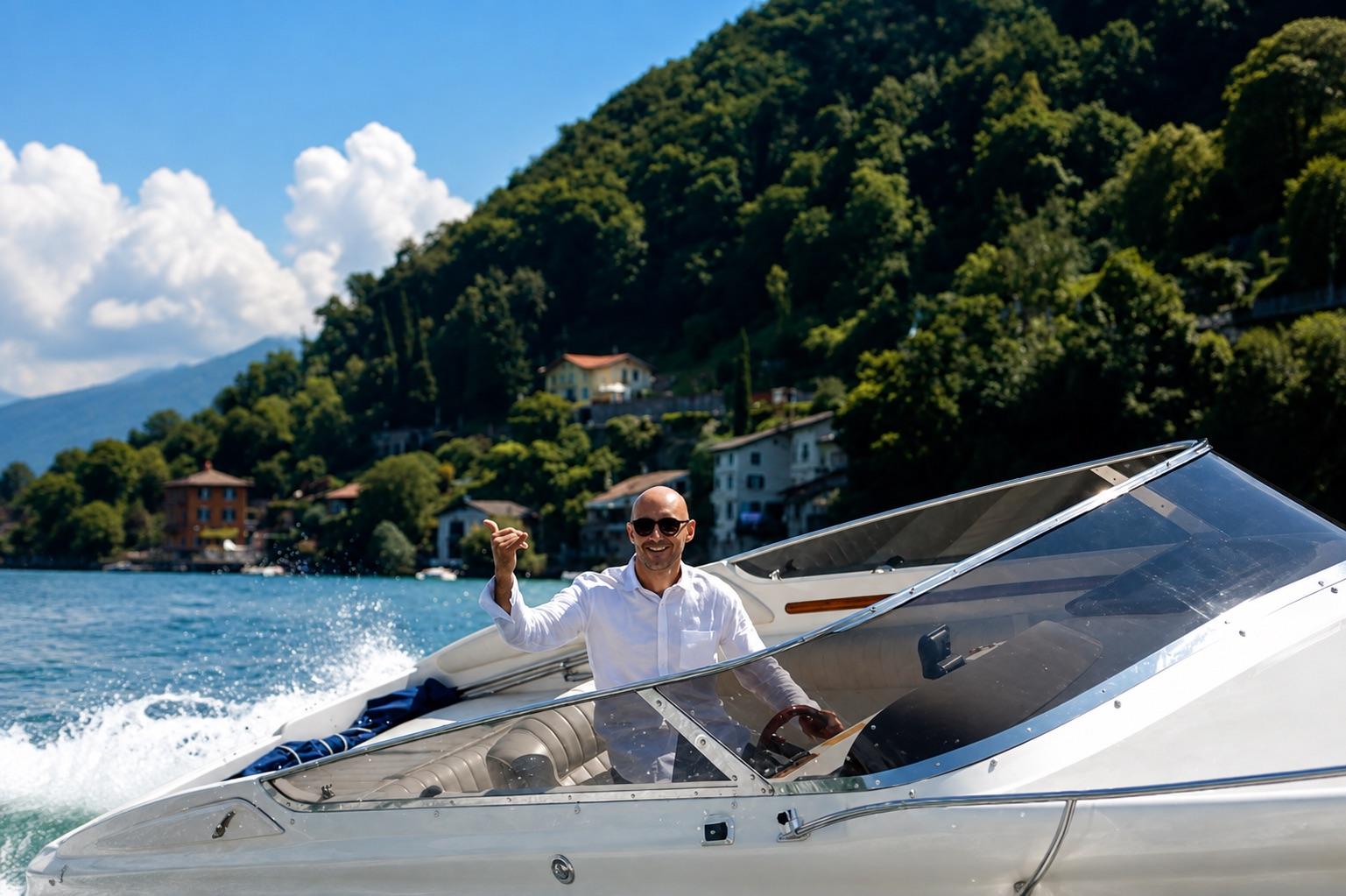 Comer See: exklusive Bootstour mit Prosecco und Aperitif