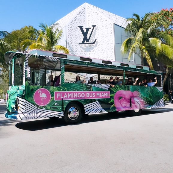 Flamingo Bus Miami Tour Open Air Trolley Tours Miami Fun